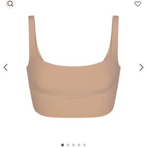 Skims Fits Everybody Square Neck Longline Bralette COLOR: CLAY